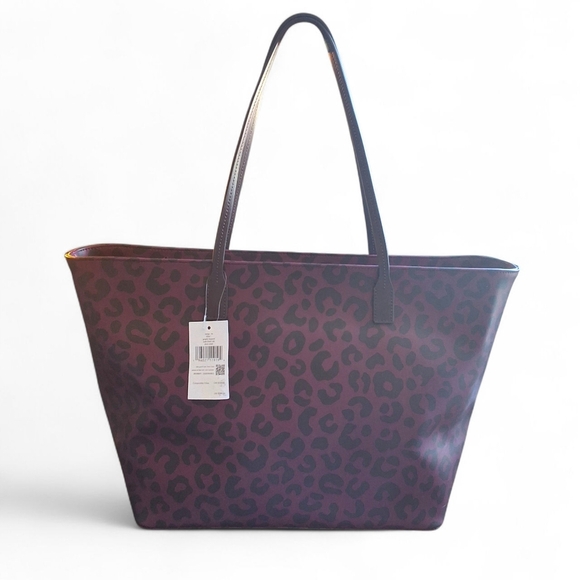 Kate Spade Shore Street Margareta Tote Graphic Leopard Multi - Picture 3 of 16